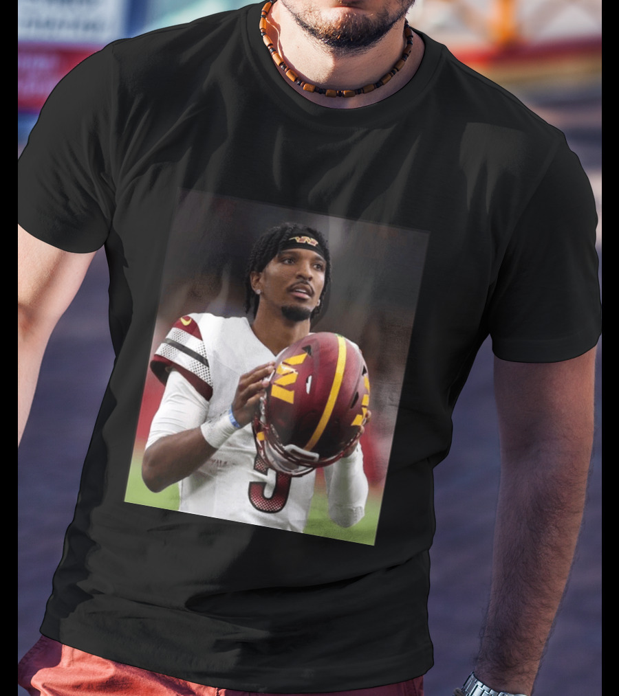 Washington Commanders Quarterback Jayden Daniels Football Player Sports T-Shirt