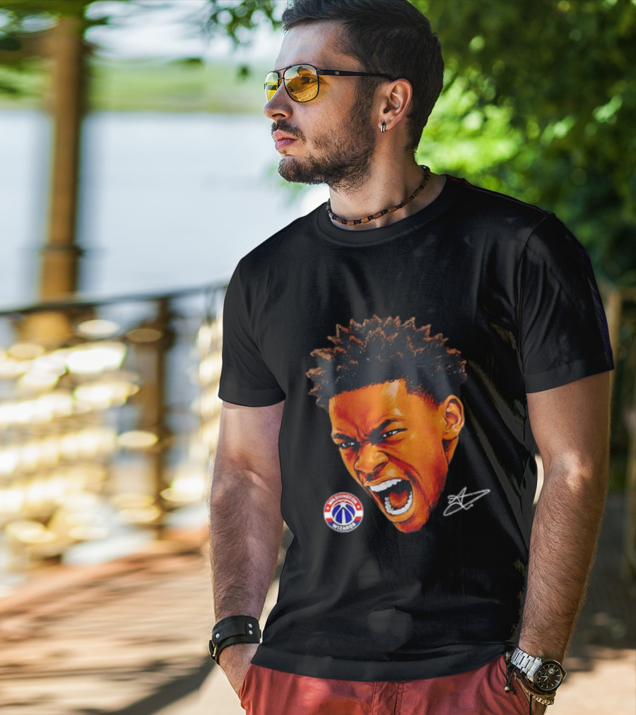 Washington Wizards Player Intense Expression NBA Basketball T-Shirt