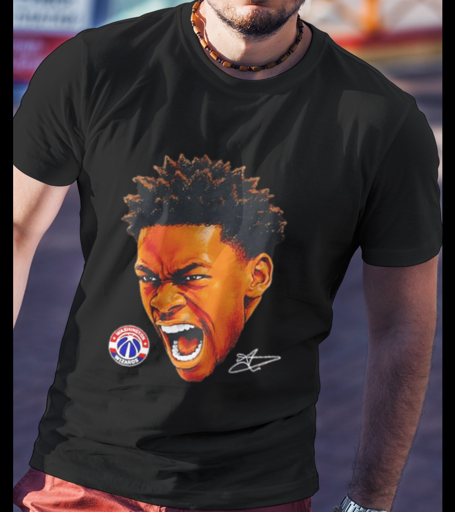 Washington Wizards Player Intense Expression NBA Basketball T-Shirt