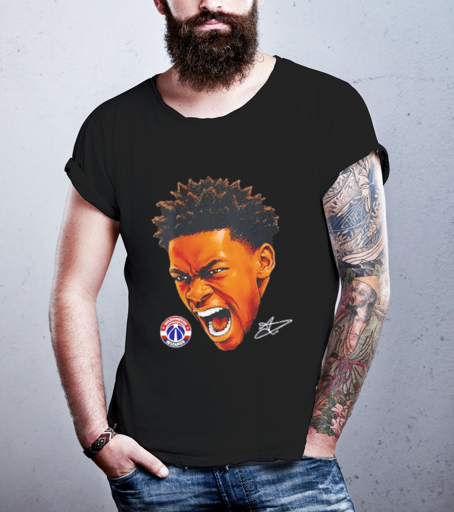 Washington Wizards Player Intense Expression NBA Basketball T-Shirt