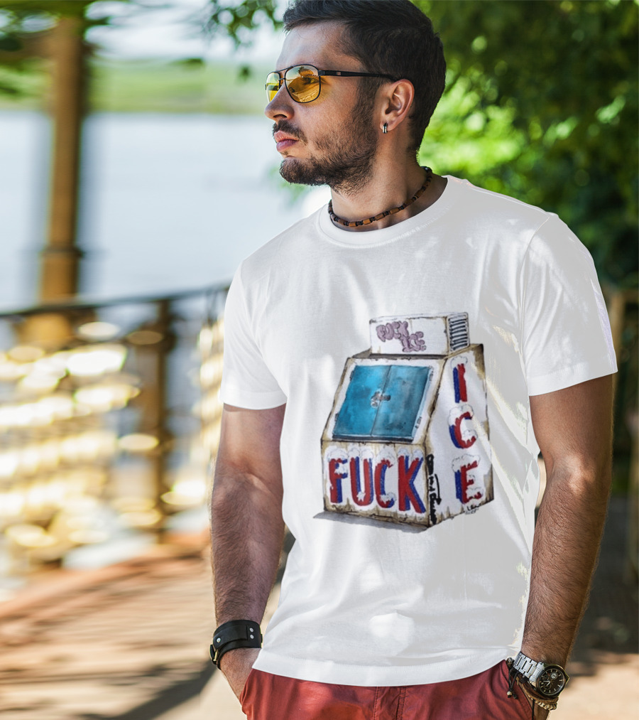 Fuck ICE No Human Is Illegal On Stolen Land T-Shirt