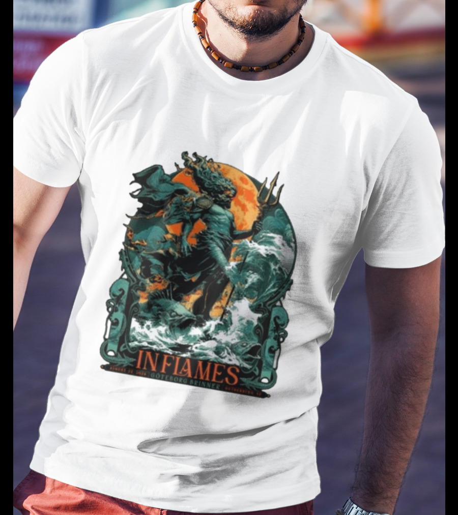 In Flames August 31 2026 Göteborg Brinner Sweden Show T-Shirt
