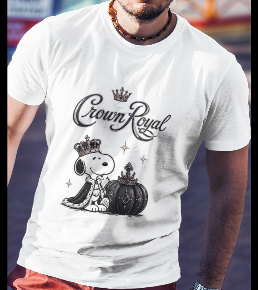 Peanuts Snoopy Crown Royal Boos Only With Crown And Royal T-Shirt