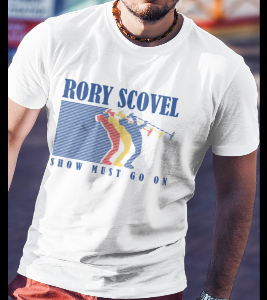 Rory Scovel Show Must Go On Colorful Trumpet Players T-Shirt