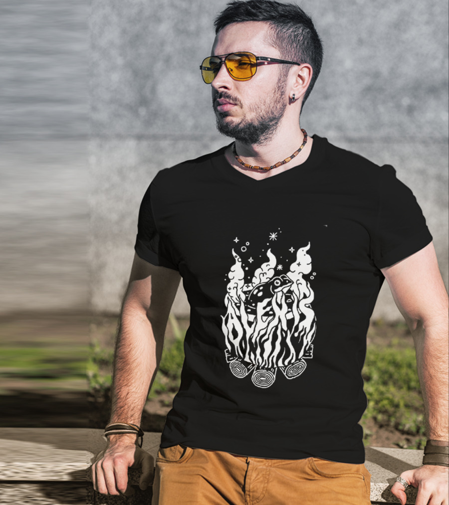 Alexisonfire Crisis 2026 Exclusive Tour 20 Years Anniversary Burning Log T-Shirt