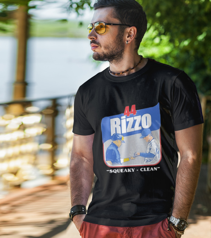 Anthony Rizzo 44 Squeaky Clean Baseball Exchange T-Shirt