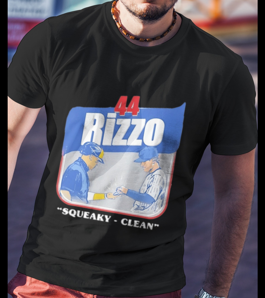 Anthony Rizzo 44 Squeaky Clean Baseball Exchange T-Shirt