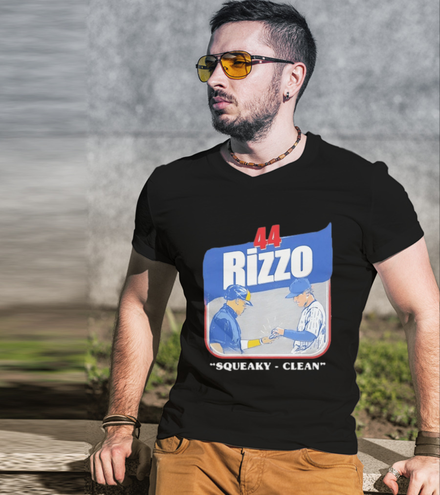 Anthony Rizzo 44 Squeaky Clean Baseball Exchange T-Shirt
