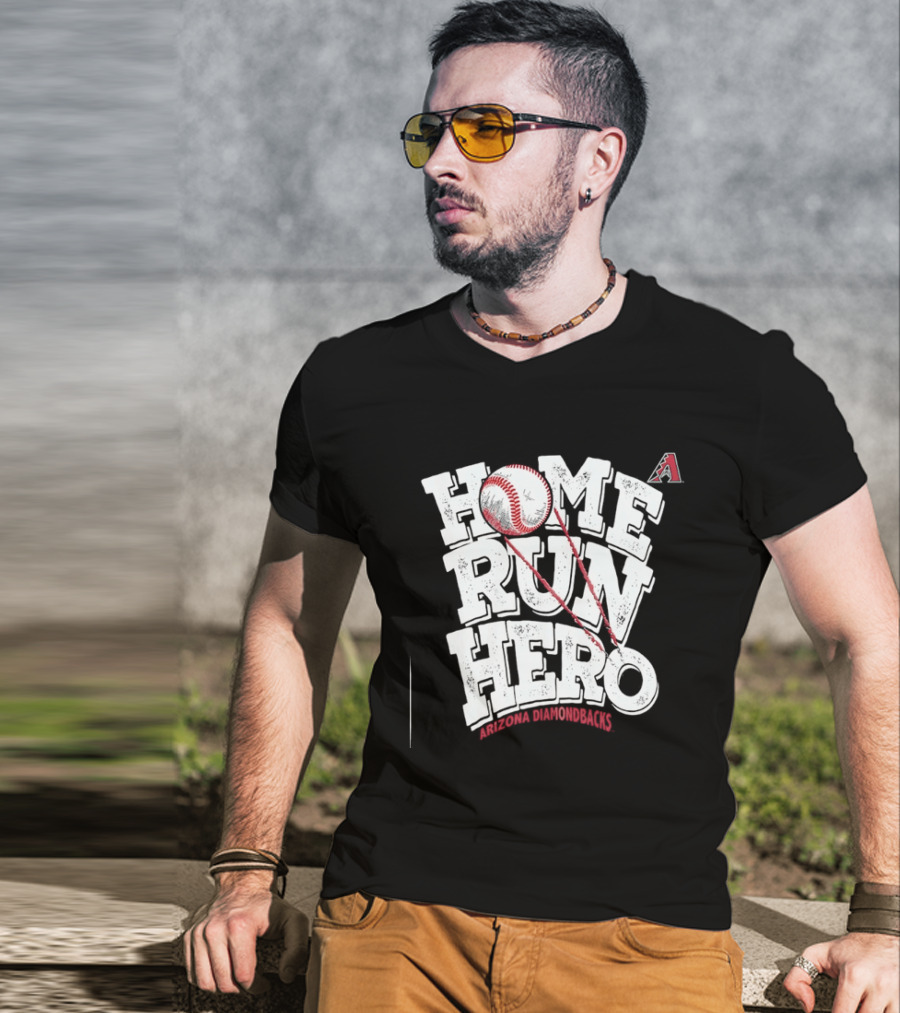 Arizona Diamondbacks Home Run Hero Baseball MLB Fan T-Shirt