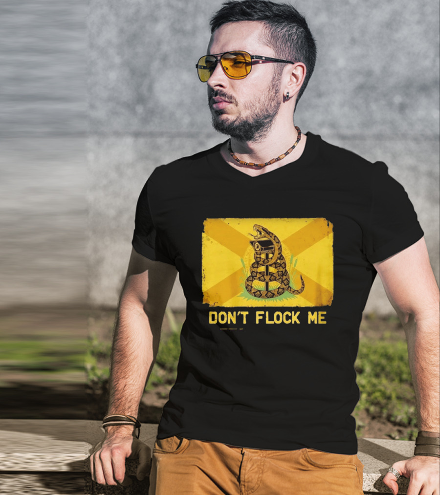 Florida Snake Surveillance Distressed Flag Don't Flock Me T-Shirt
