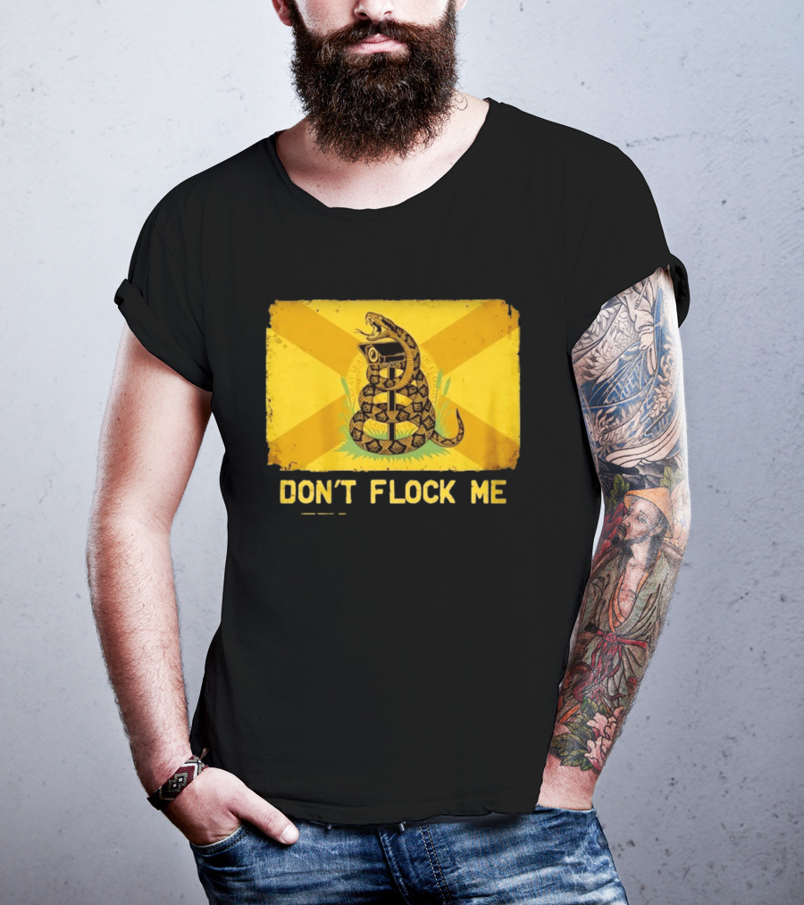 Florida Snake Surveillance Distressed Flag Don't Flock Me T-Shirt