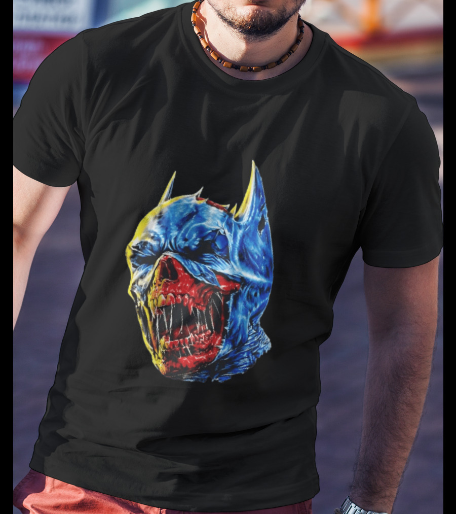 Batman DCeased Zombie Skull DC Comics Villainous Visage T-Shirt