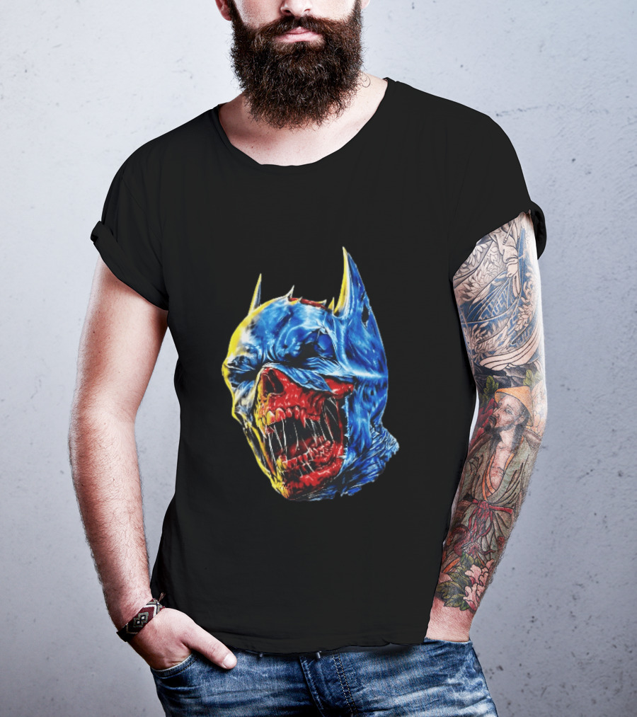 Batman DCeased Zombie Skull DC Comics Villainous Visage T-Shirt