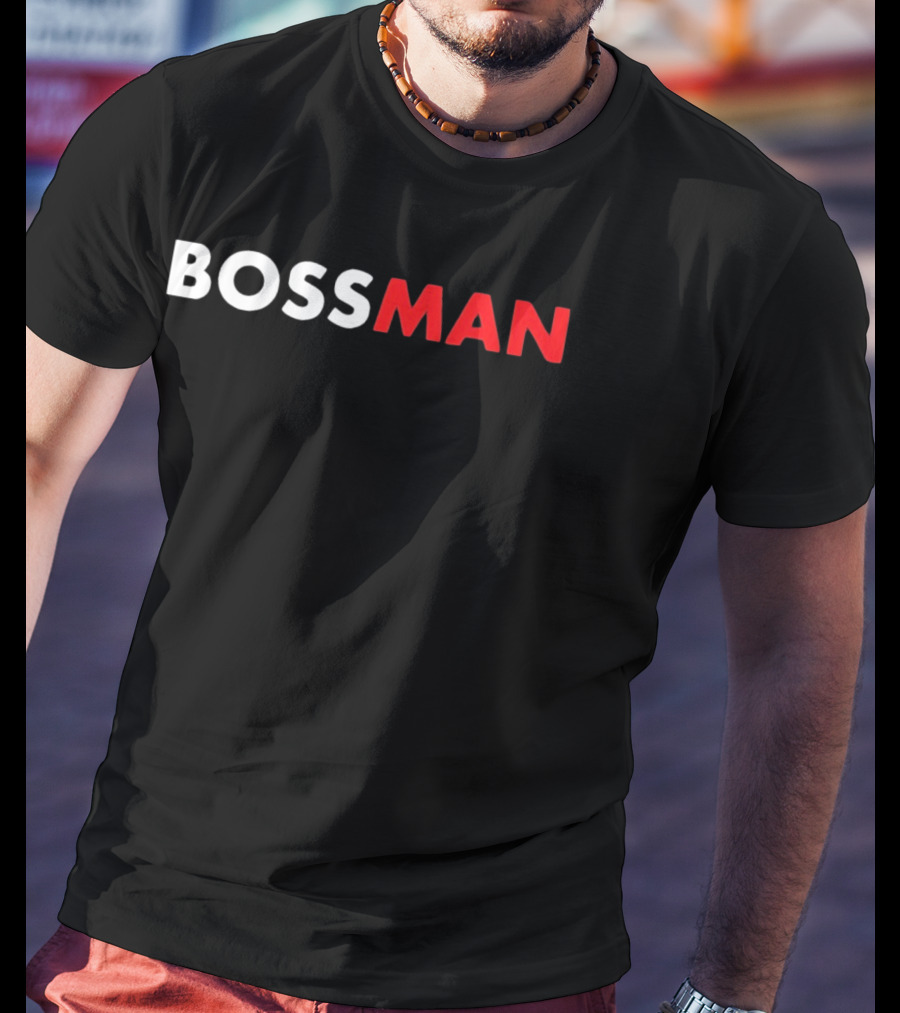 BOSSMAN Bold Statement Red And White T-Shirt