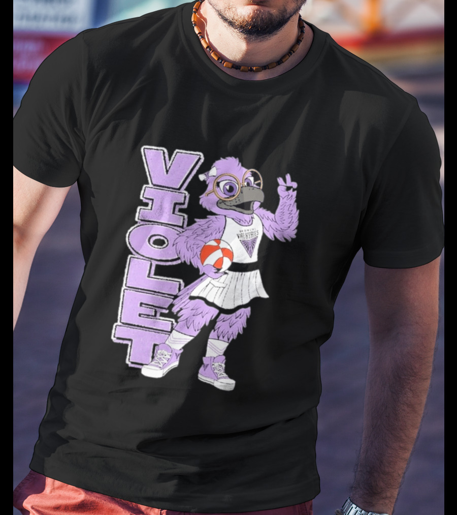 Golden State Valkyries Oaklandish Violet Mascot Basketball T-Shirt