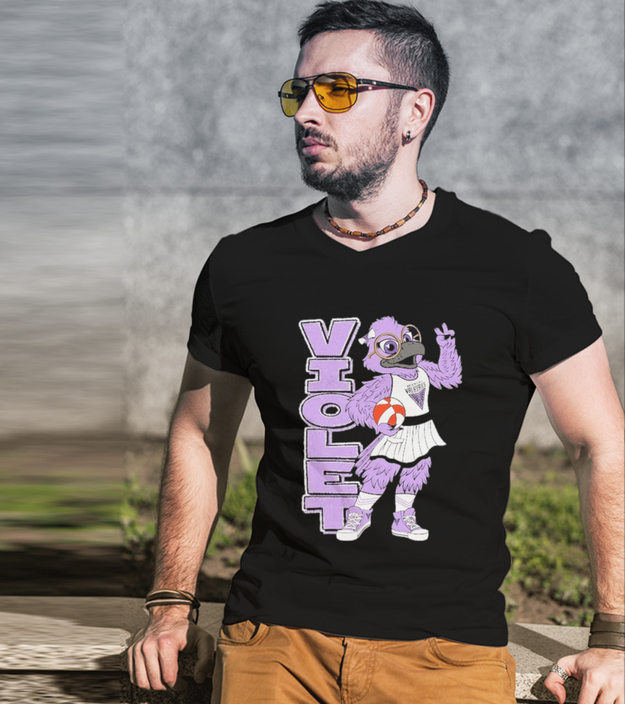 Golden State Valkyries Oaklandish Violet Mascot Basketball T-Shirt