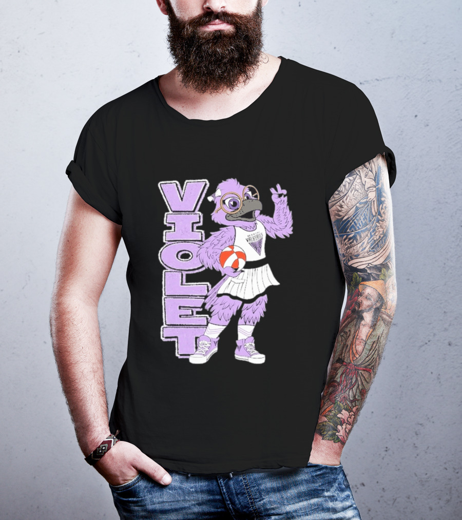 Golden State Valkyries Oaklandish Violet Mascot Basketball T-Shirt