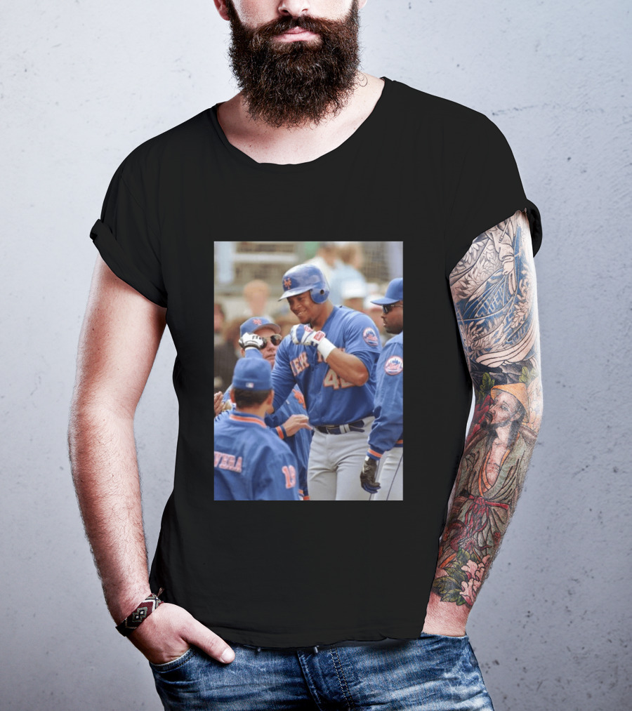 New York Mets Butch Huskey No. 42 MLB Legend T-Shirt