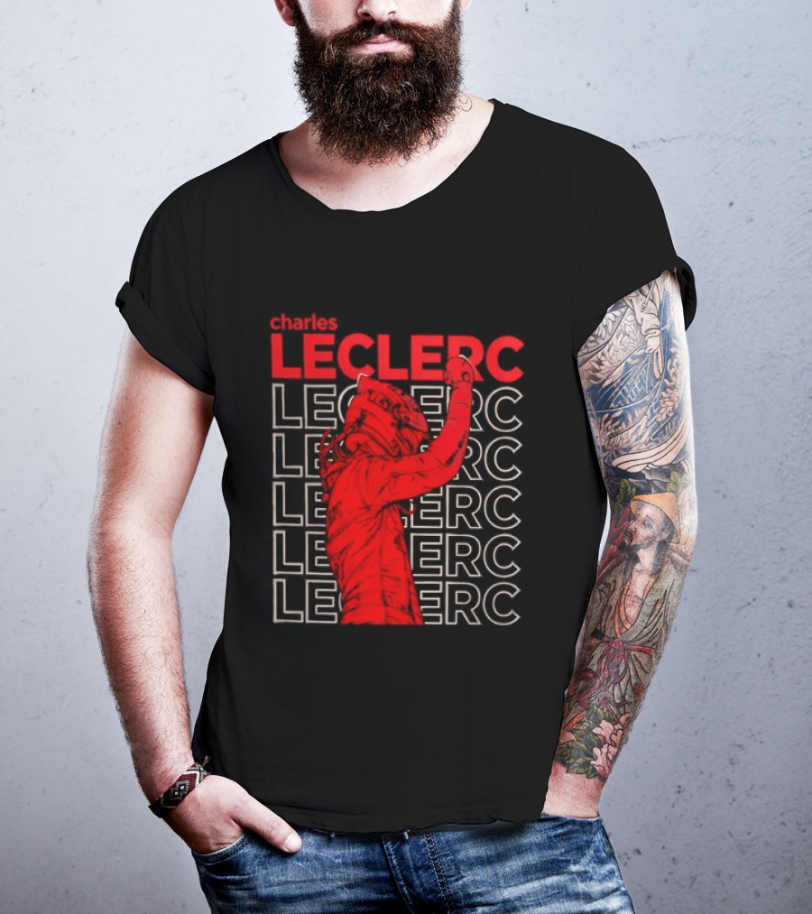 Charles Leclerc Formula 1 Racing Champion Red T-Shirt
