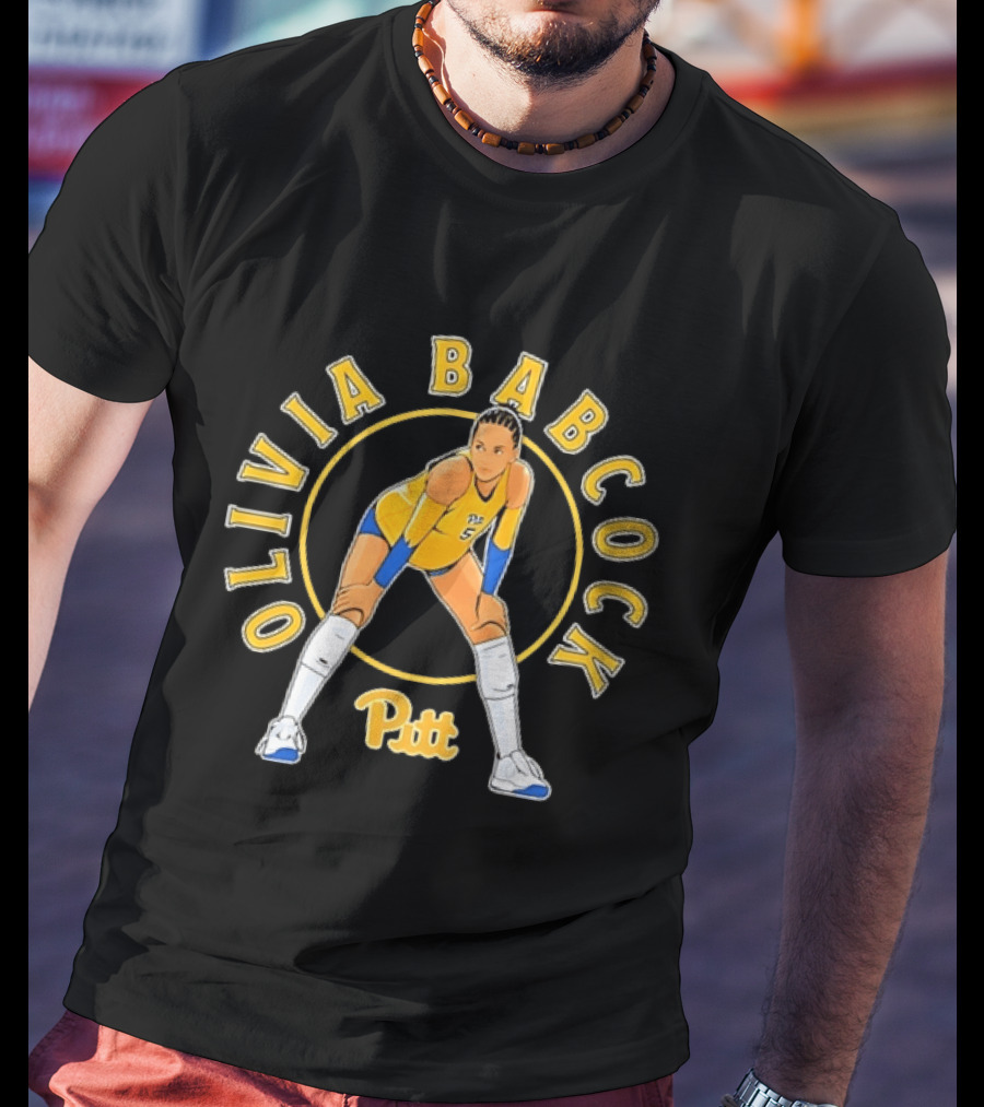 Pitt Panthers Volleyball Olivia Babcock Number 5 T-Shirt