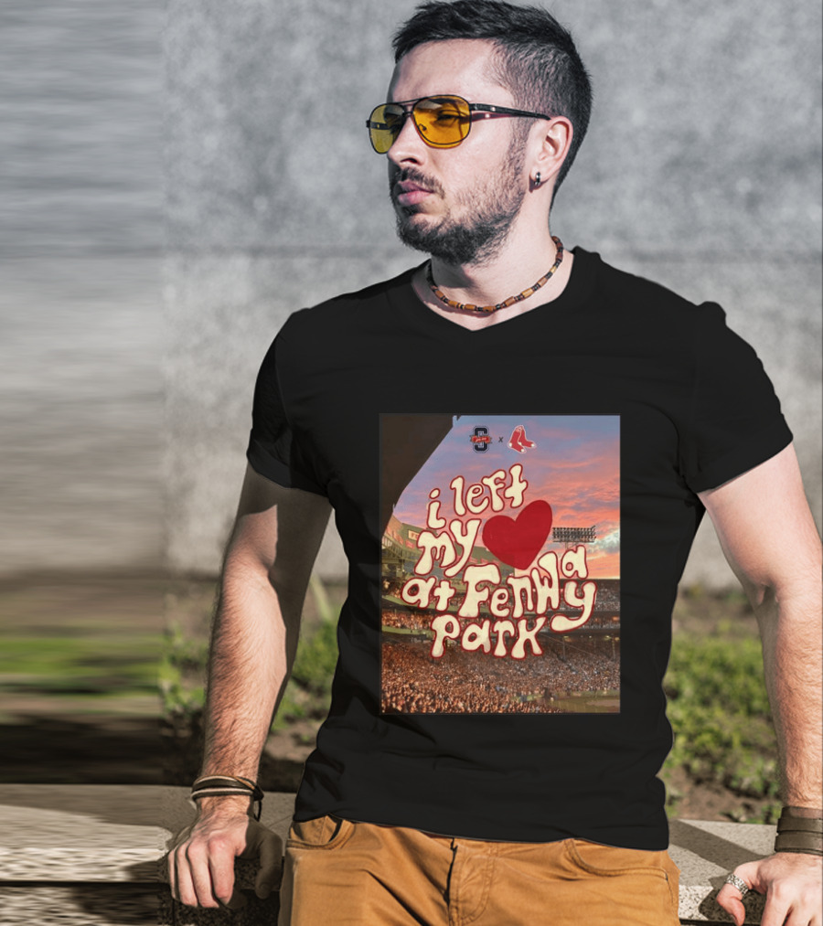 Cleveland Guardians Boston Red Sox I Left My Heart At Fenway Park T-Shirt