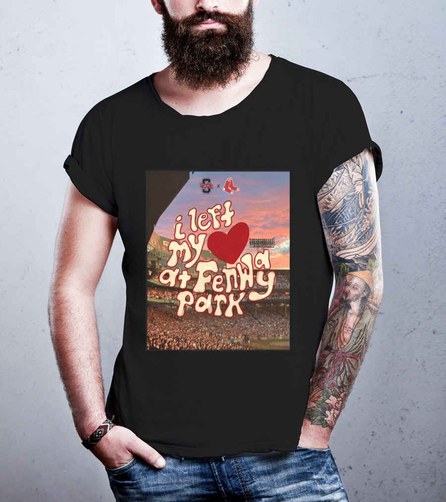 Cleveland Guardians Boston Red Sox I Left My Heart At Fenway Park T-Shirt