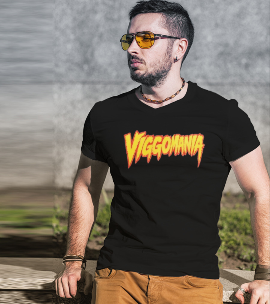 VIGGOMANIA Bold Retro Style Text Trend T-Shirt
