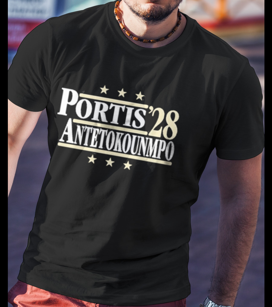 Portis Antetokounmpo 2028 Political Campaign Basketball Legends T-Shirt