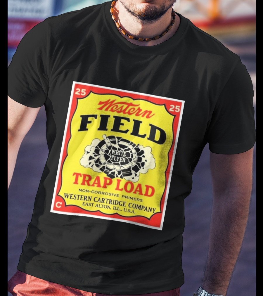 Western Field White Flyer Trap Load Western Cartridge Company East Alton USA T-Shirt