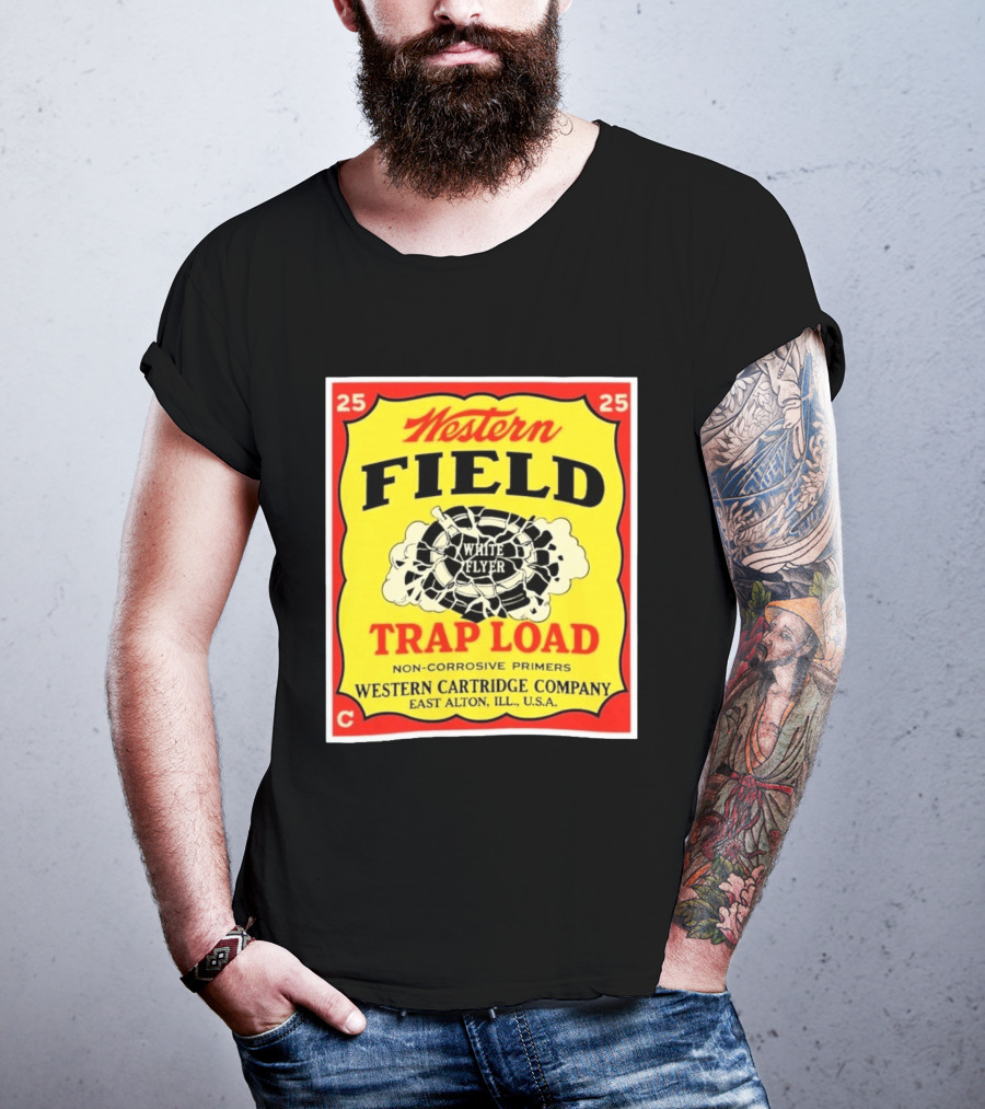 Western Field White Flyer Trap Load Western Cartridge Company East Alton USA T-Shirt
