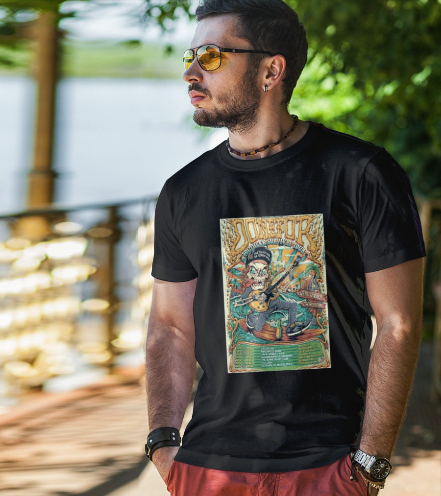 DONEFOR Southern Survival Tour 2026 Miami Jacksonville Daytona Beach Events T-Shirt