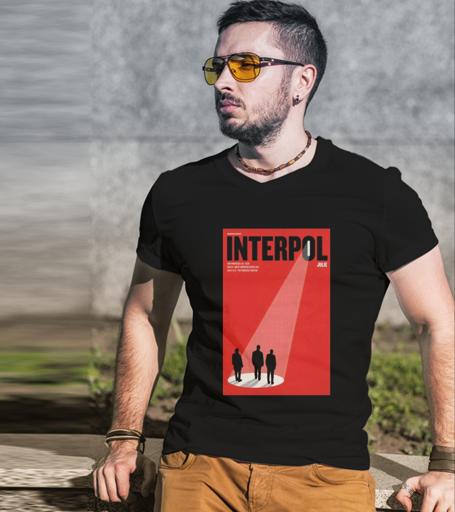 Interpol San Francisco 2026 Great American Music Hall Warfield Theatre Event Julie T-Shirt