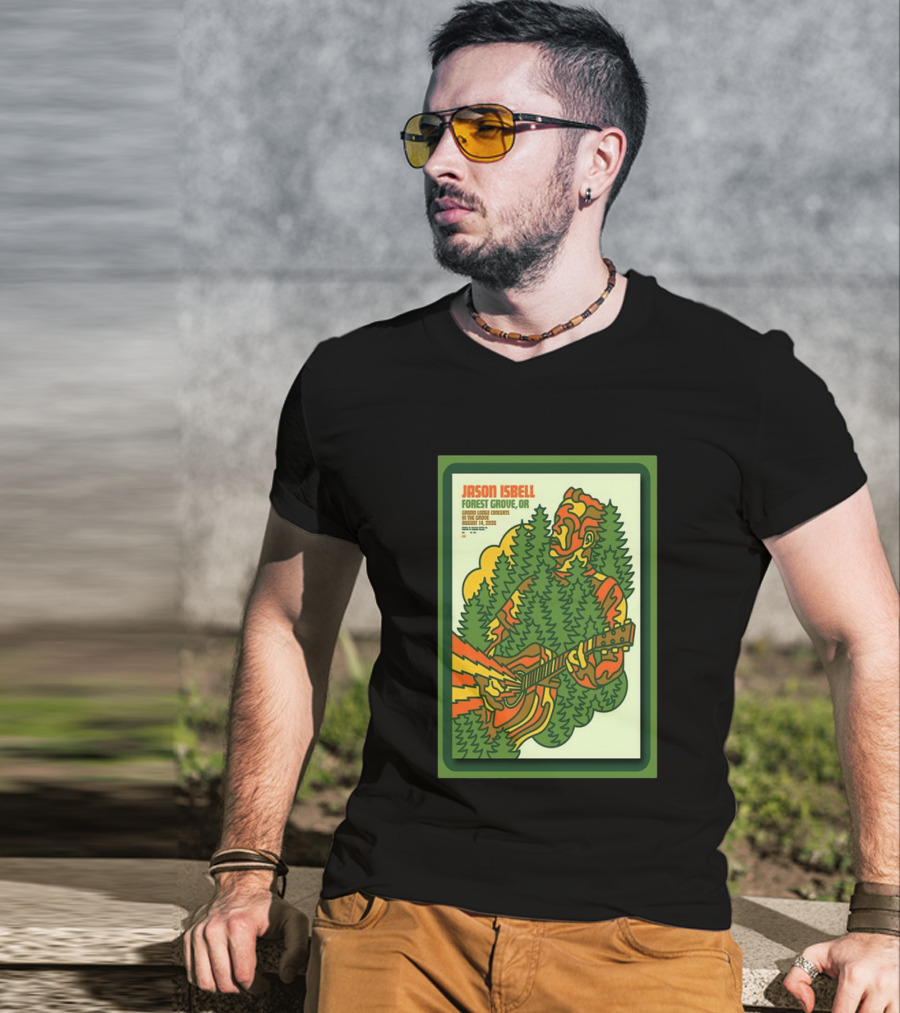 Jason Isbell Forest Grove OR Grand Lodge Concerts Aug 14 2026 T-Shirt