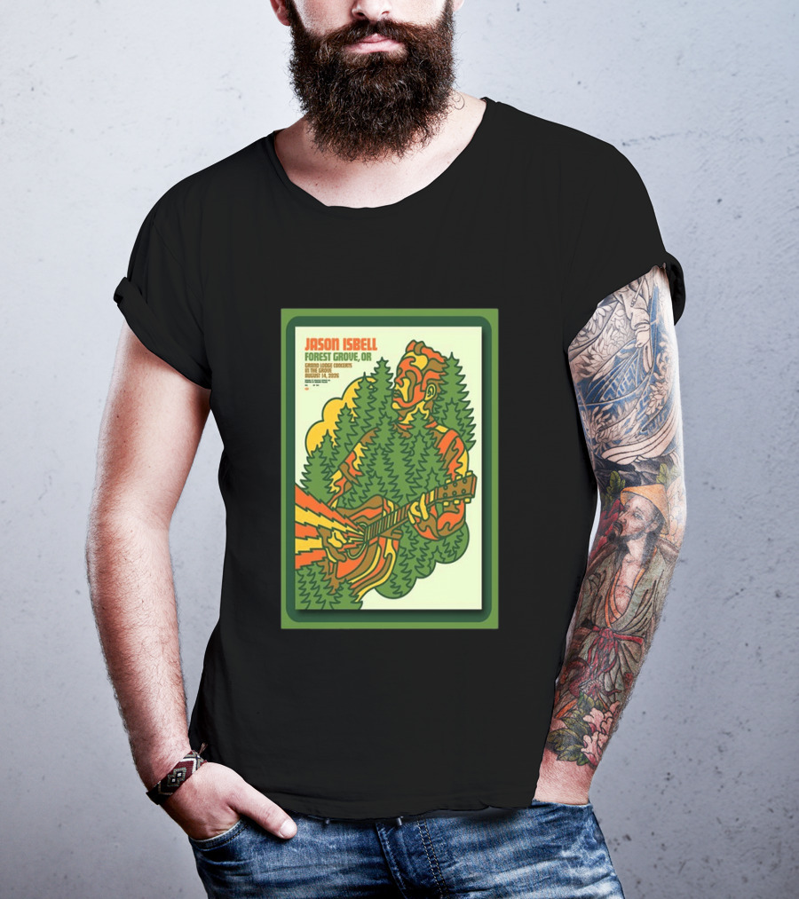 Jason Isbell Forest Grove OR Grand Lodge Concerts Aug 14 2026 T-Shirt