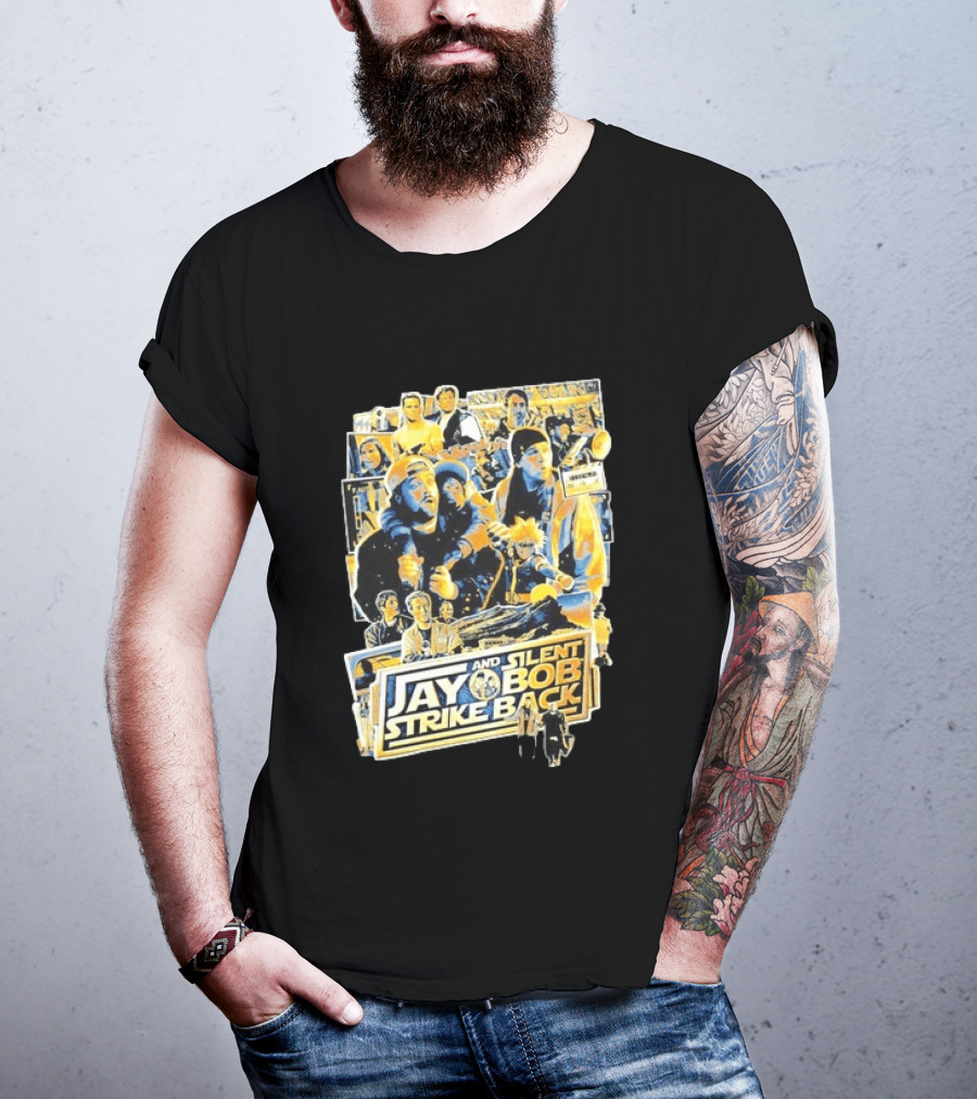 Jay And Silent Bob Strike Back Movie Collage Kevin Smith T-Shirt