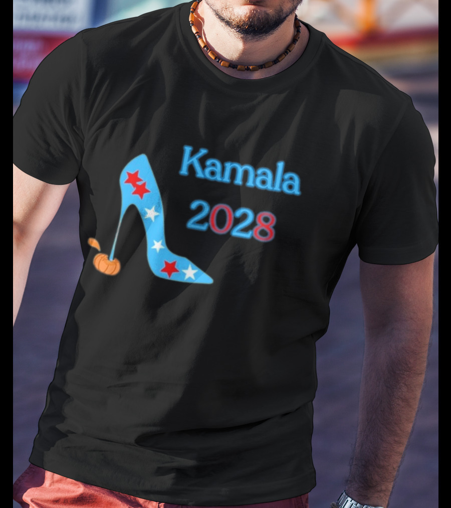 Kamala 2028 High Heel Stars Fun Election T-Shirt