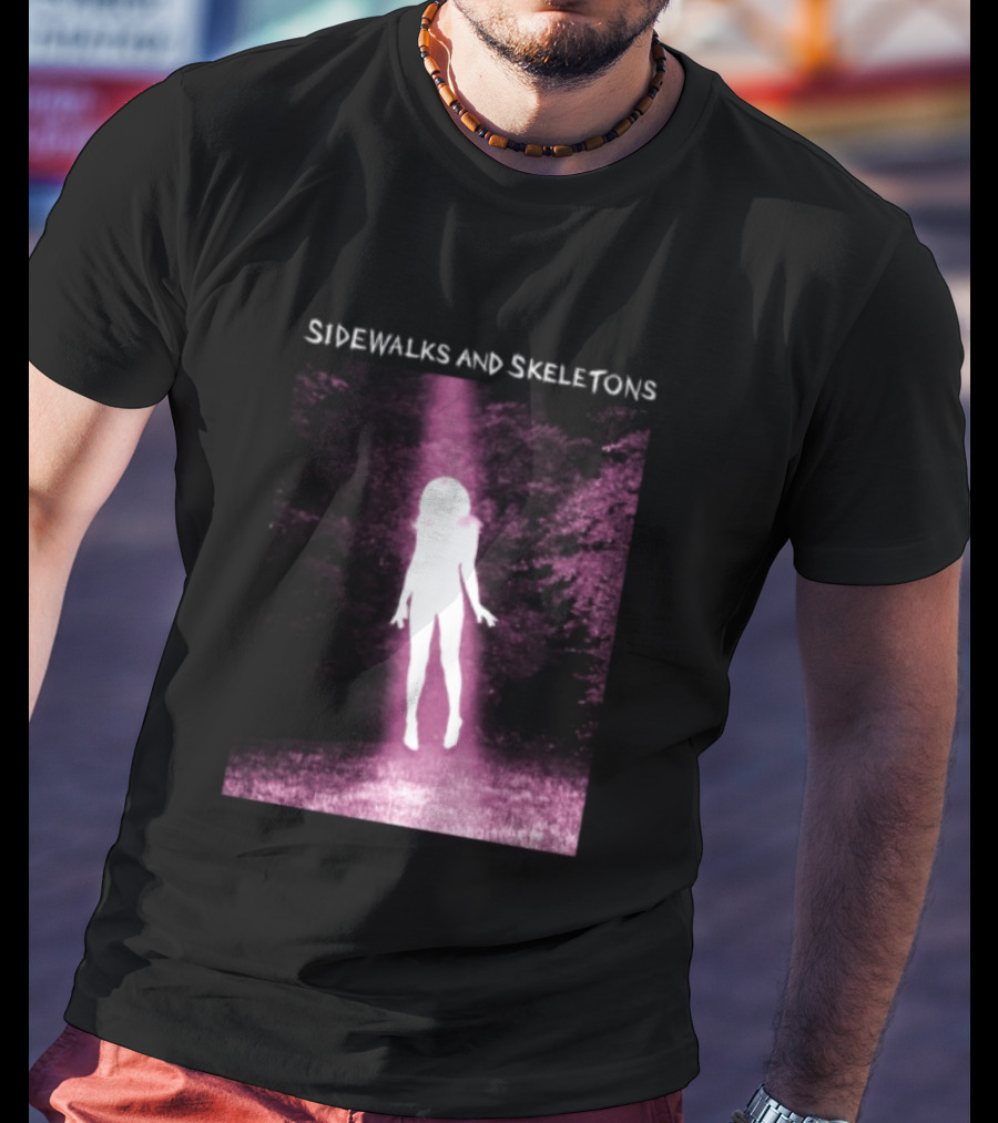 Sidewalks And Skeletons Goth Aesthetic Alien Abduction Vibes T-Shirt