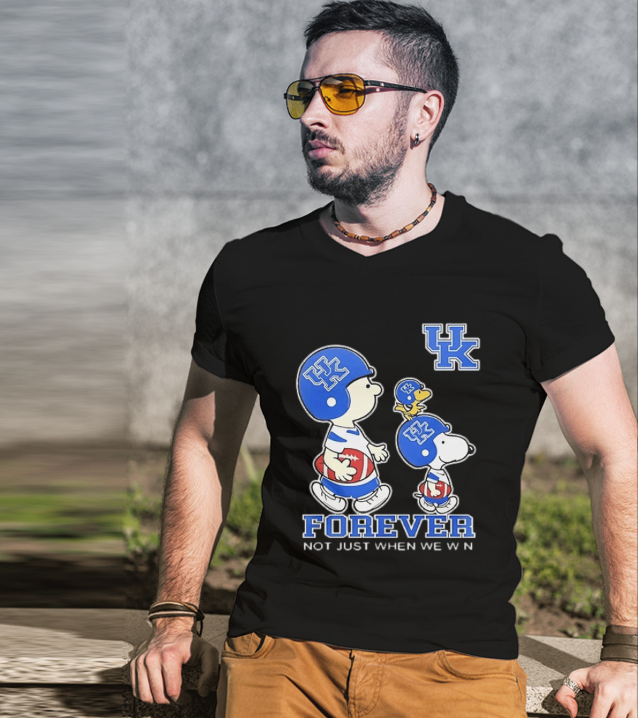Snoopy Woodstock Charlie Brown UK Forever Not Just When We Win T-Shirt