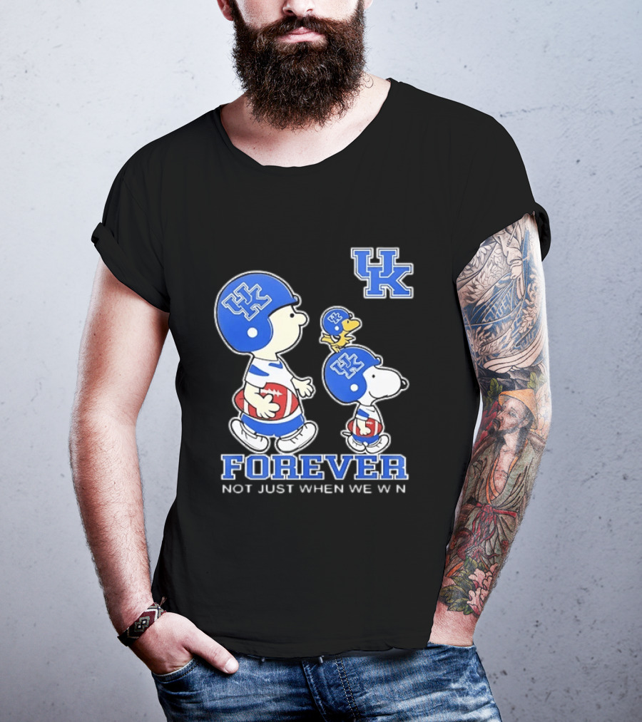 Snoopy Woodstock Charlie Brown UK Forever Not Just When We Win T-Shirt