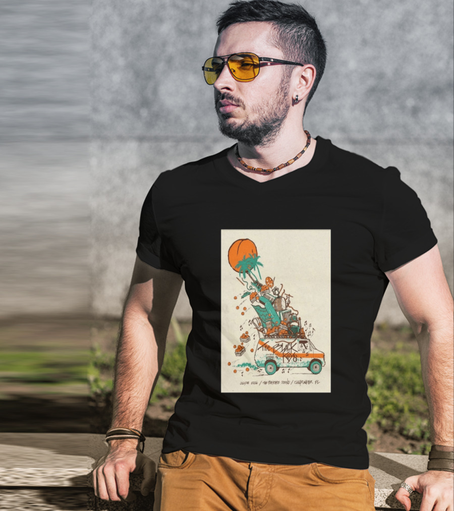 The Black Keys July 28 2026 The Daycare Sound Clearwater FL Van And Music Instruments T-Shirt