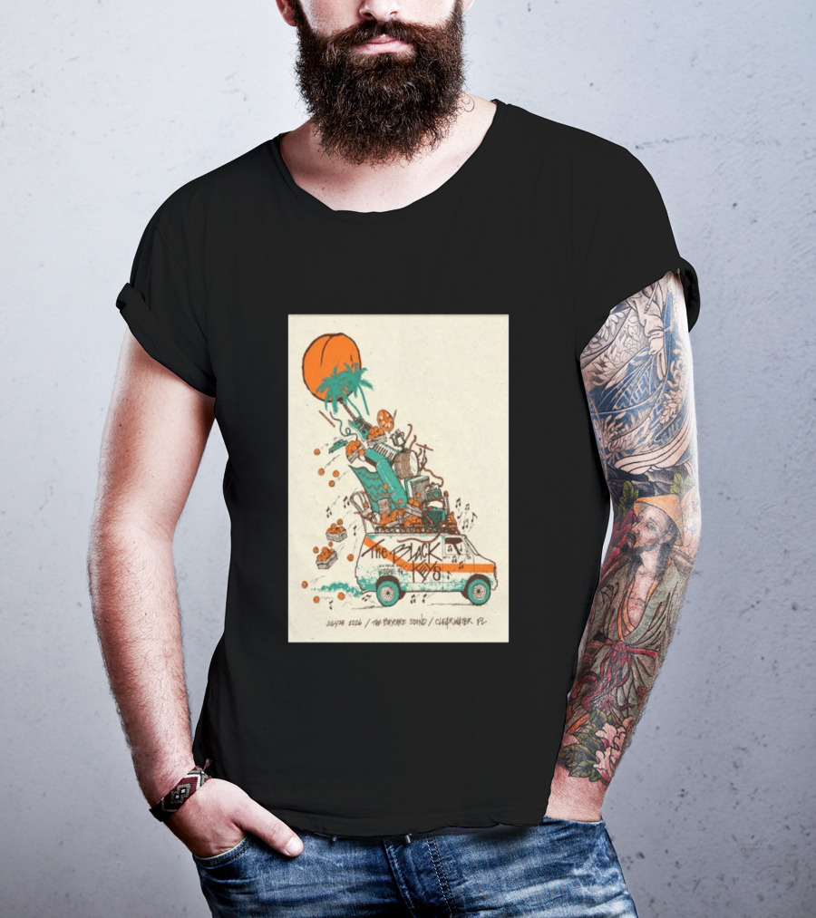 The Black Keys July 28 2026 The Daycare Sound Clearwater FL Van And Music Instruments T-Shirt