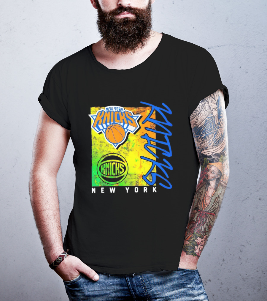 New York Knicks Basketball Team NBA Vibrant Graphic Knicks New York T-Shirt