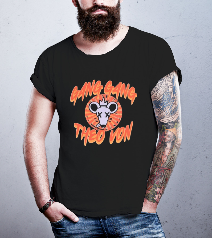 Theo Von Gang Gang Rat Comedy Podcast T-Shirt