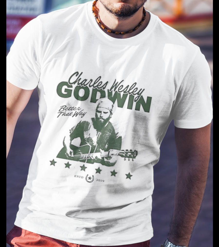 Charles Wesley Godwin Better That Way Music Star Guitar Image 2021 T-Shirt