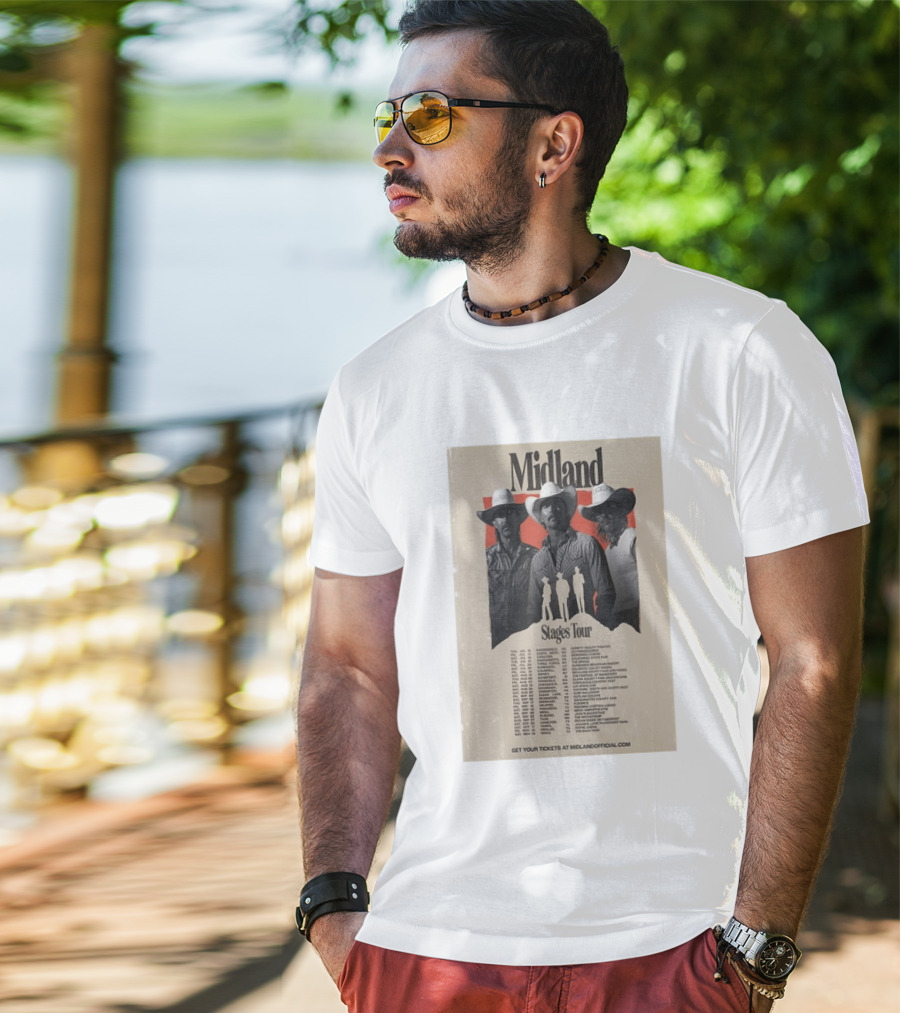 Midland Stages Tour 2026 Concert Dates And Locations T-Shirt