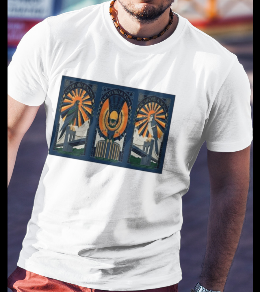 Mumford & Sons Madison Square Garden NYC 2026 Event August 11 13 Trio Nights T-Shirt