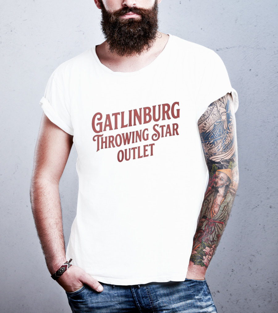 Gatlinburg Throwing Star Outlet Novelty T-Shirt
