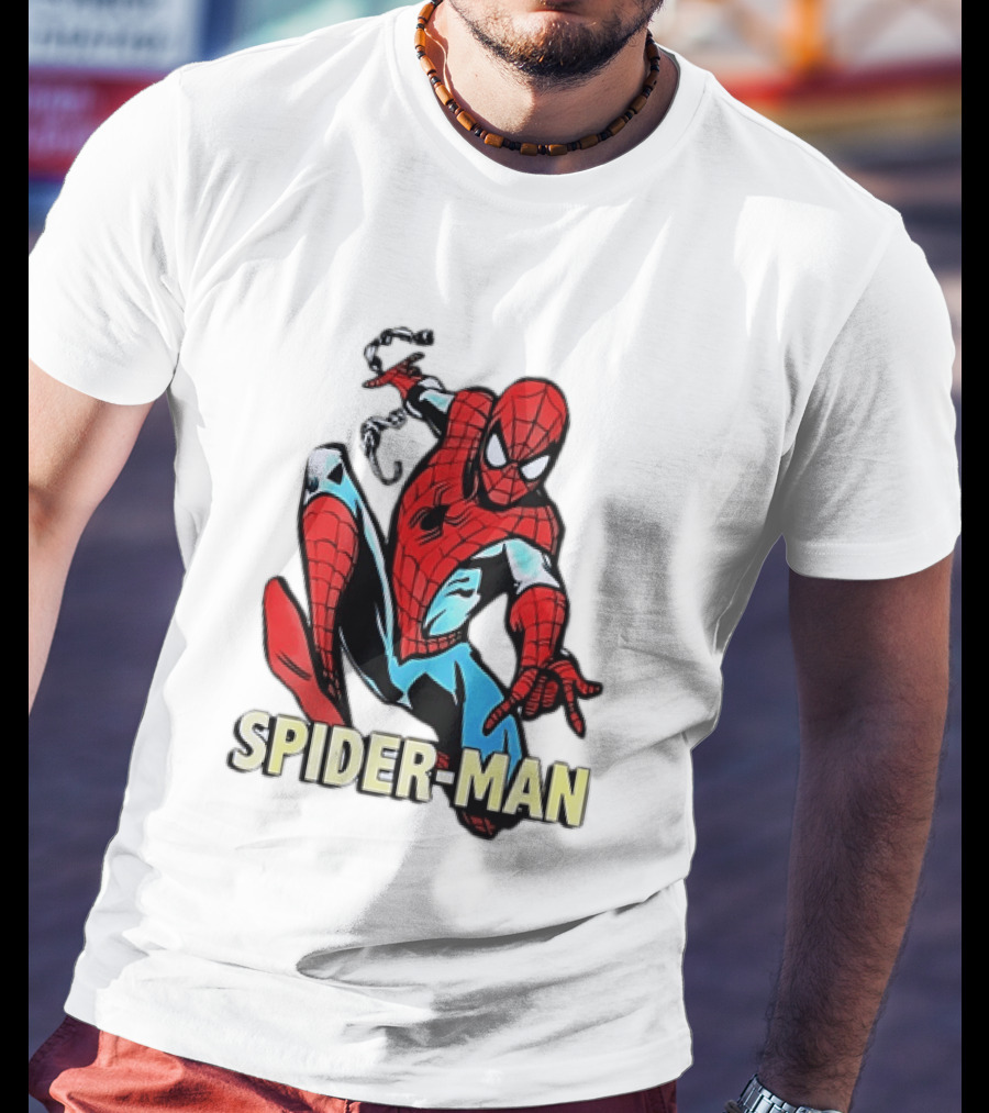 Spider Man Action Pose Marvel Superhero Avengers Comic T-Shirt