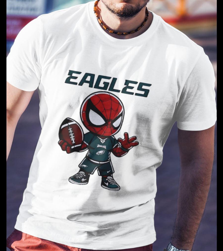 Spider Man Eagles Football Jersey Personalized Philadelphia Edition T-Shirt