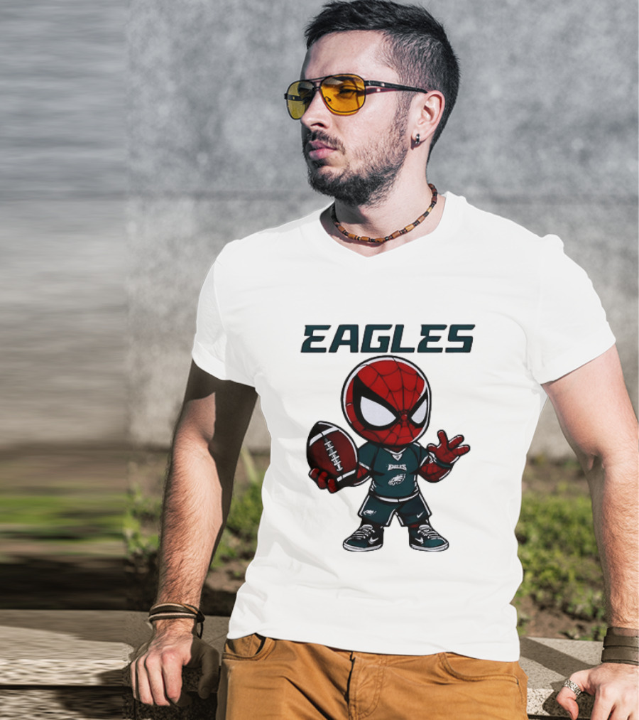 Spider Man Eagles Football Jersey Personalized Philadelphia Edition T-Shirt